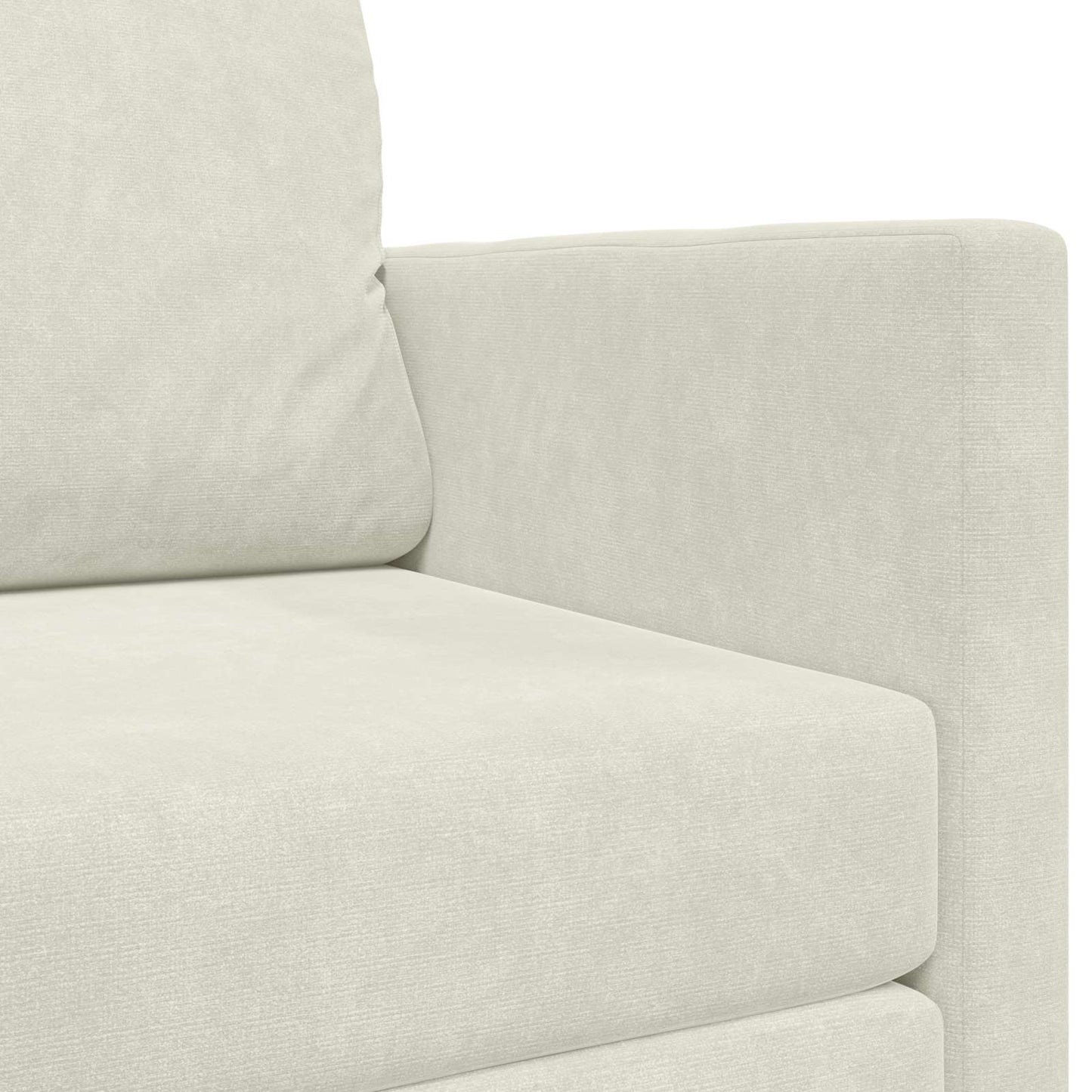vidaXL Schlafsofa 110cm Creme Samt