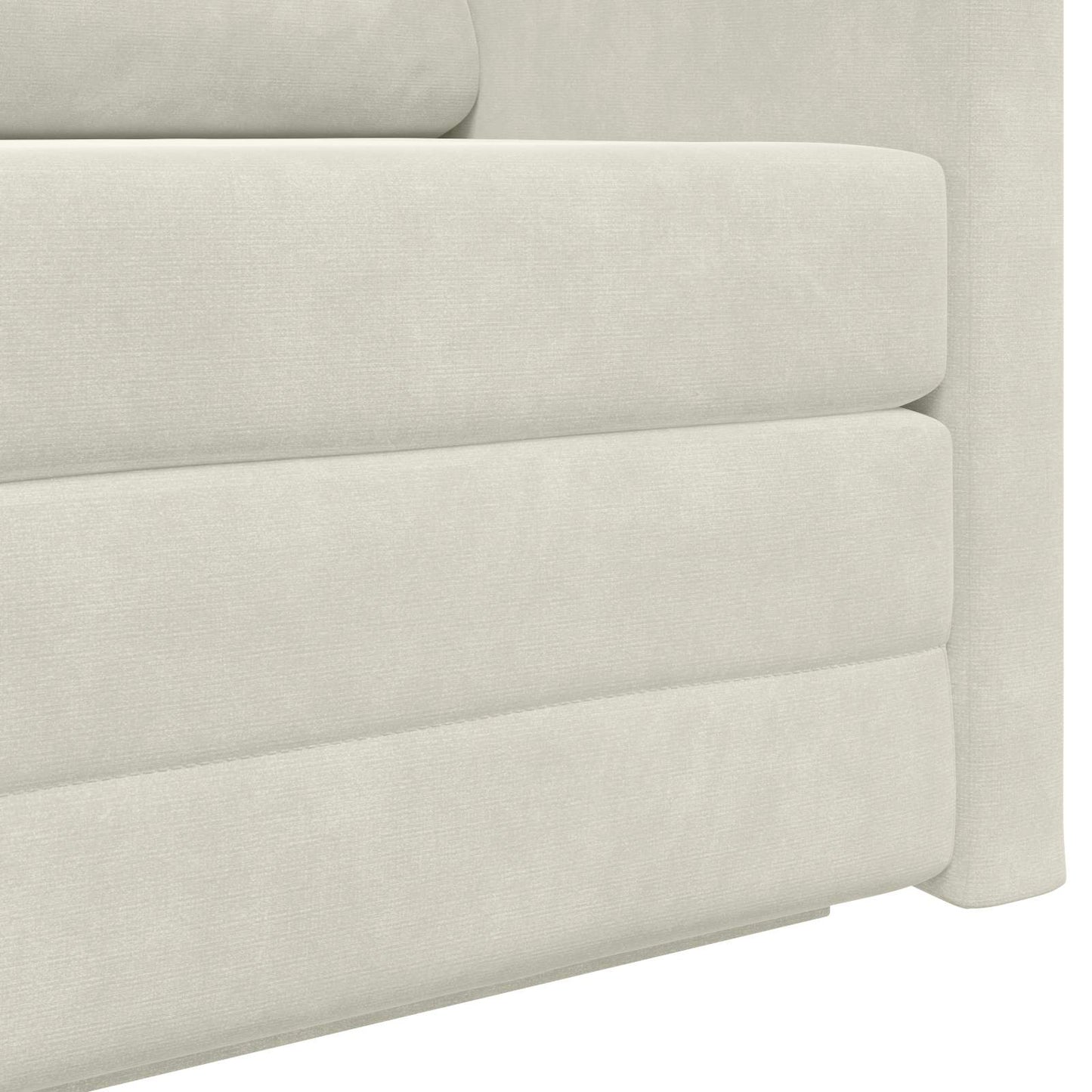 vidaXL Schlafsofa 110cm Creme Samt