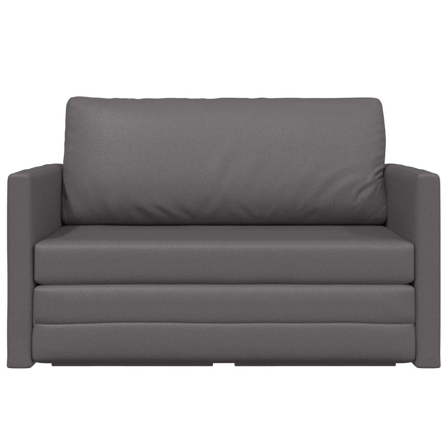 vidaXL Schlafsofa 110cm Grau Kunstleder