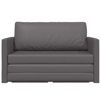vidaXL Schlafsofa 110cm Grau Kunstleder