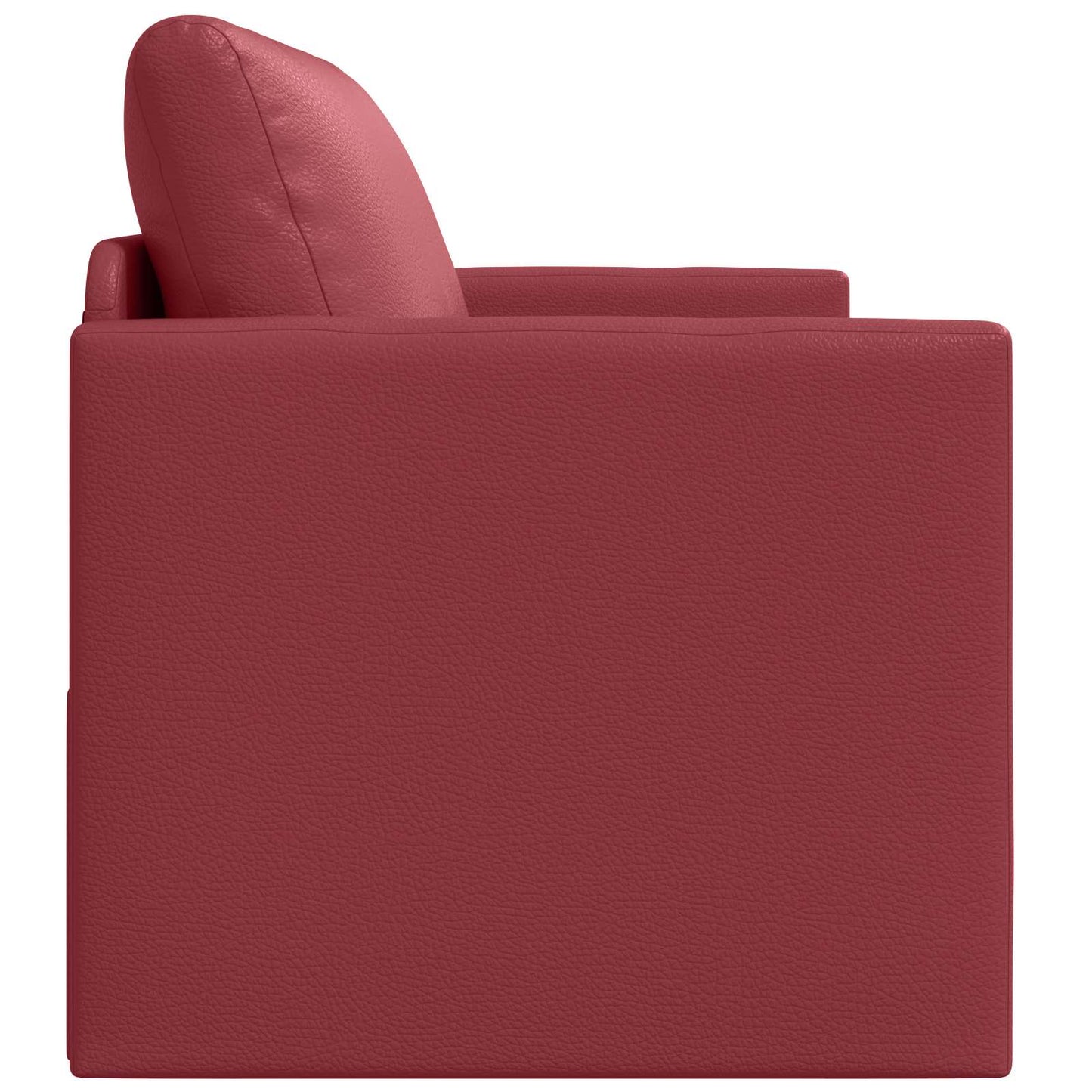 vidaXL Schlafsofa 110cm Weinrot Kunstleder