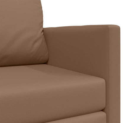 vidaXL Schlafsofa 110cm Cappuccino Kunstleder