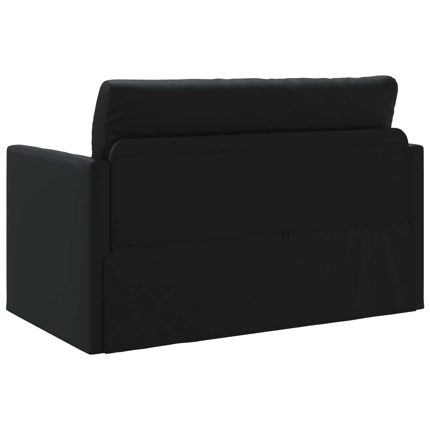 vidaXL Schlafsofa 110cm Schwarz Kunstleder