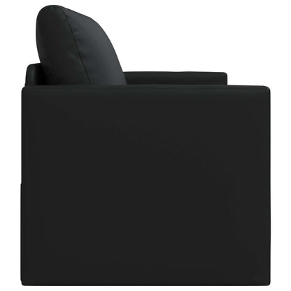 vidaXL Schlafsofa 110cm Schwarz Kunstleder
