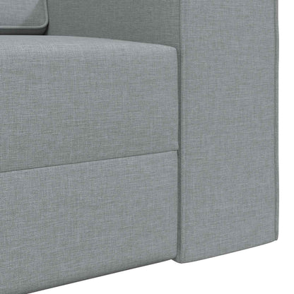 vidaXL Schlafsofa 200cm Hellgrau Stoff