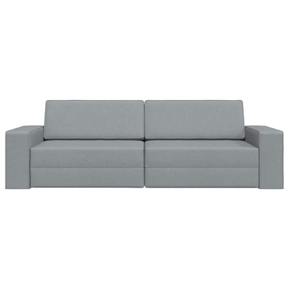 vidaXL Schlafsofa 200cm Hellgrau Stoff