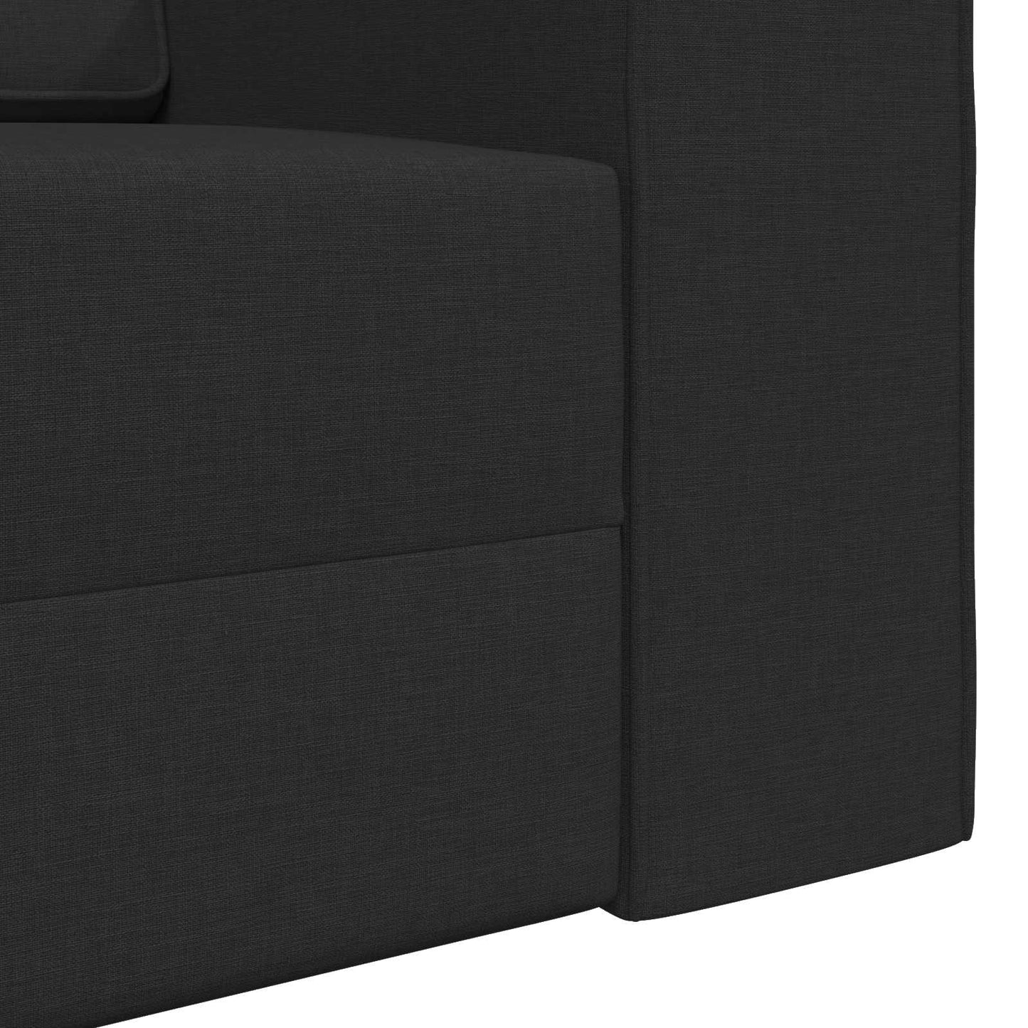 vidaXL Schlafsofa 200cm Schwarz Stoff