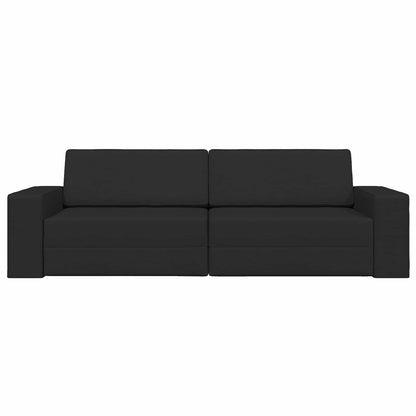 vidaXL Schlafsofa 200cm Schwarz Stoff