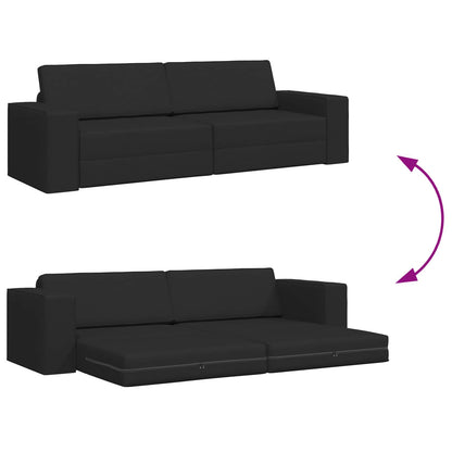 vidaXL Schlafsofa 200cm Schwarz Stoff