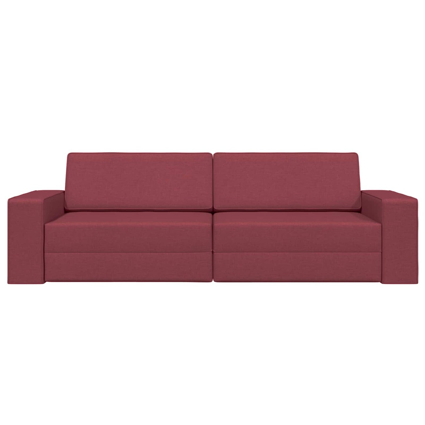 vidaXL Schlafsofa 200cm Weinrot Stoff