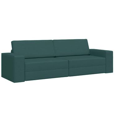 vidaXL Schlafsofa 200cm Dunkelgrün Stoff