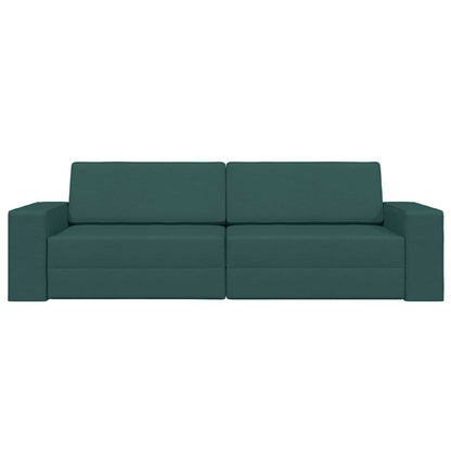 vidaXL Schlafsofa 200cm Dunkelgrün Stoff