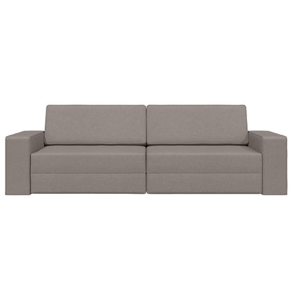 vidaXL Schlafsofa 200cm Taupe Stoff