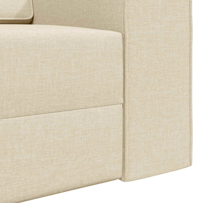 vidaXL Schlafsofa 200cm Creme Stoff