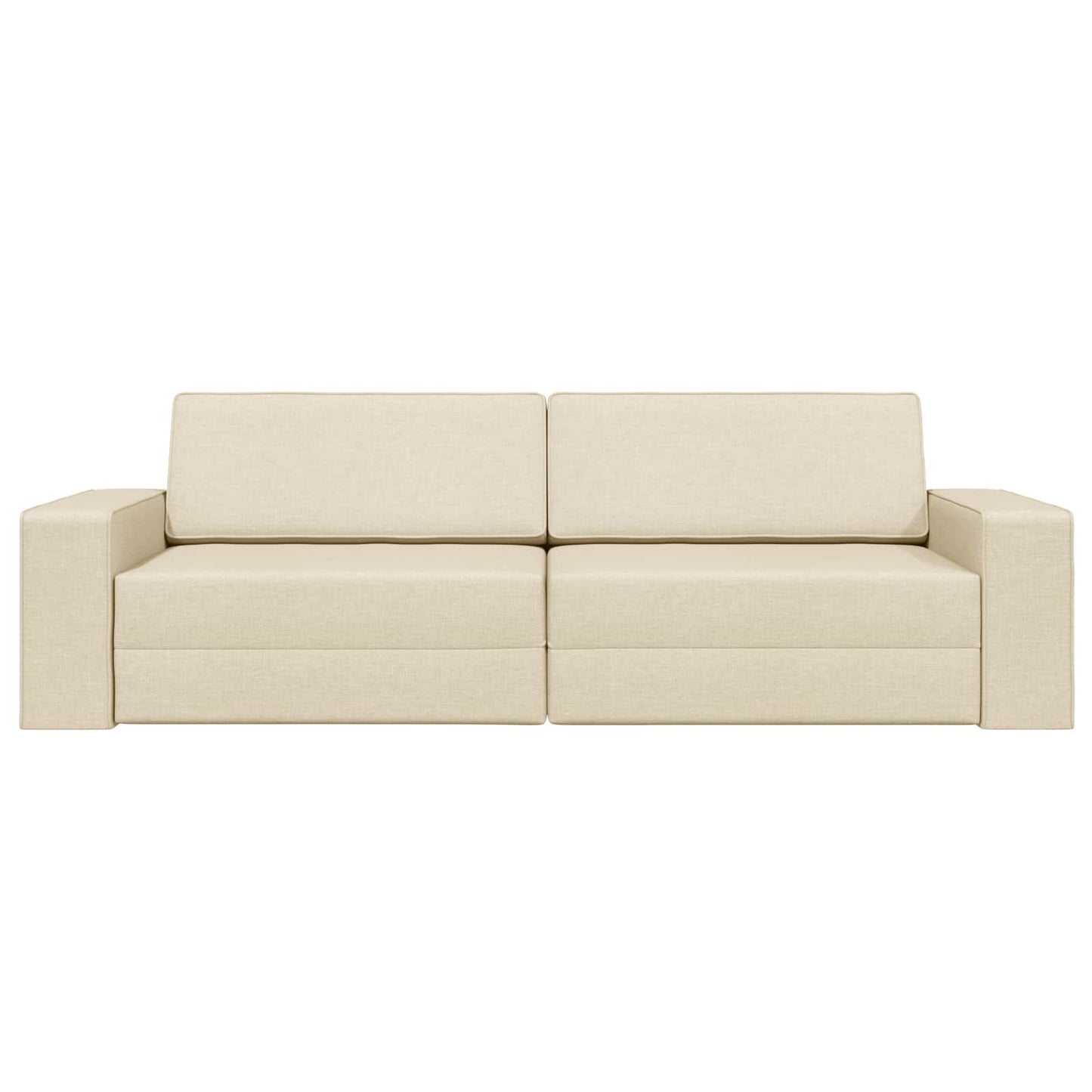 vidaXL Schlafsofa 200cm Creme Stoff