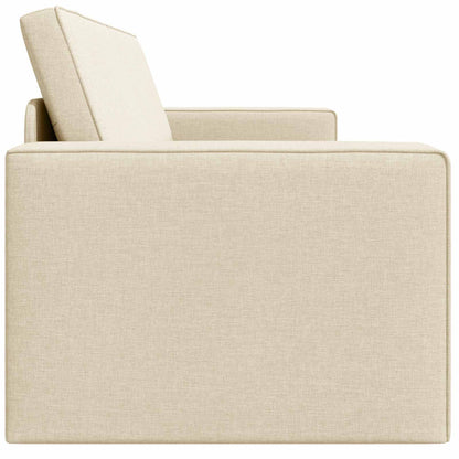 vidaXL Schlafsofa 200cm Creme Stoff
