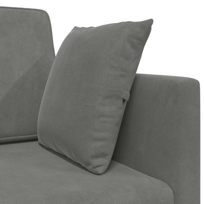 vidaXL Boden-Sofa-Bett 200cm Dunkelgrau Samt