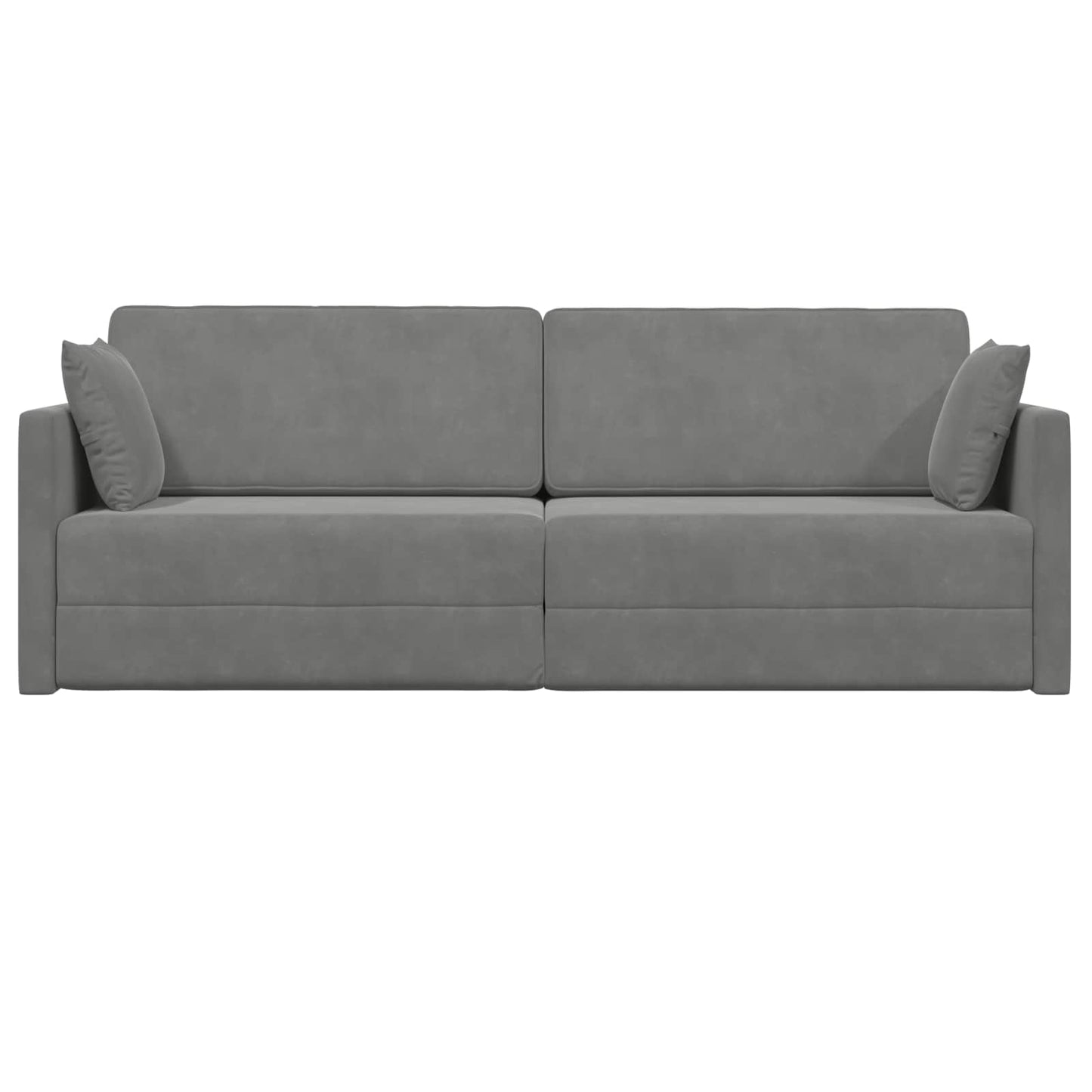 vidaXL Boden-Sofa-Bett 200cm Dunkelgrau Samt