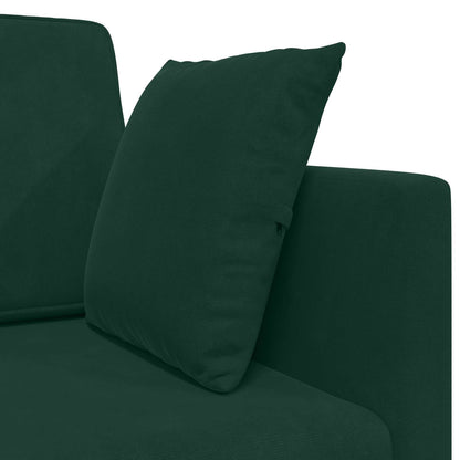 vidaXL Boden-Sofa-Bett 200cm Dunkelgrün Samt