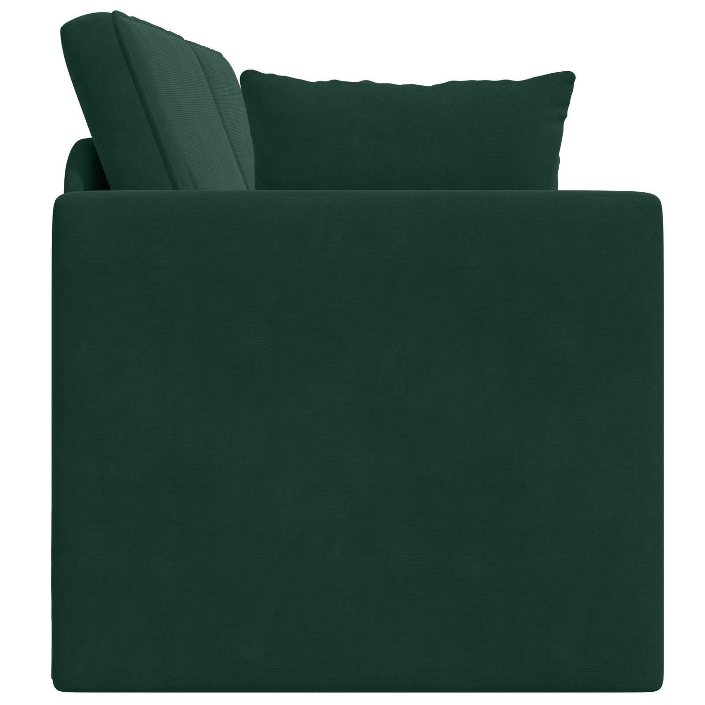 vidaXL Boden-Sofa-Bett 200cm Dunkelgrün Samt