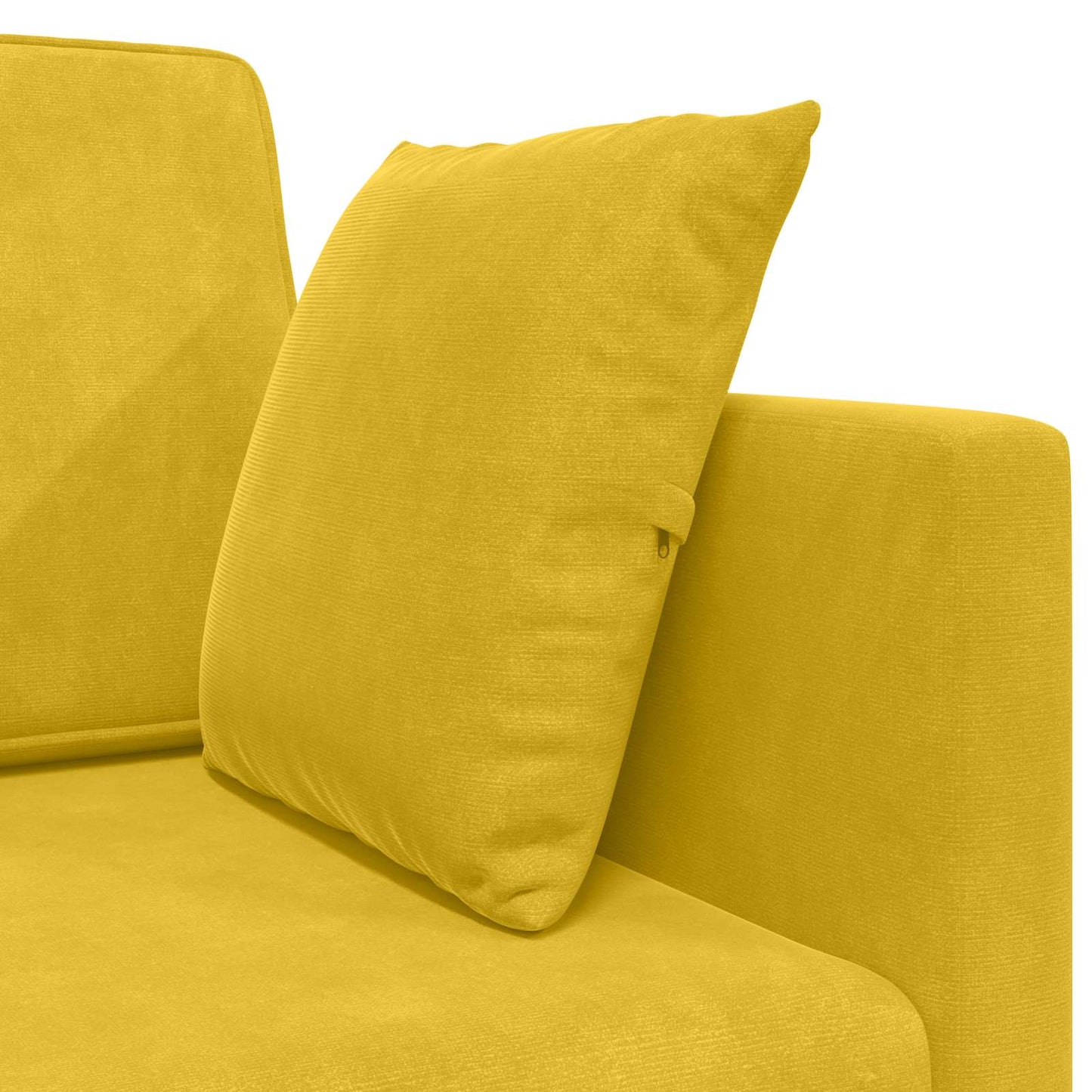 vidaXL Boden-Sofa-Bett 200cm Gelb Samt