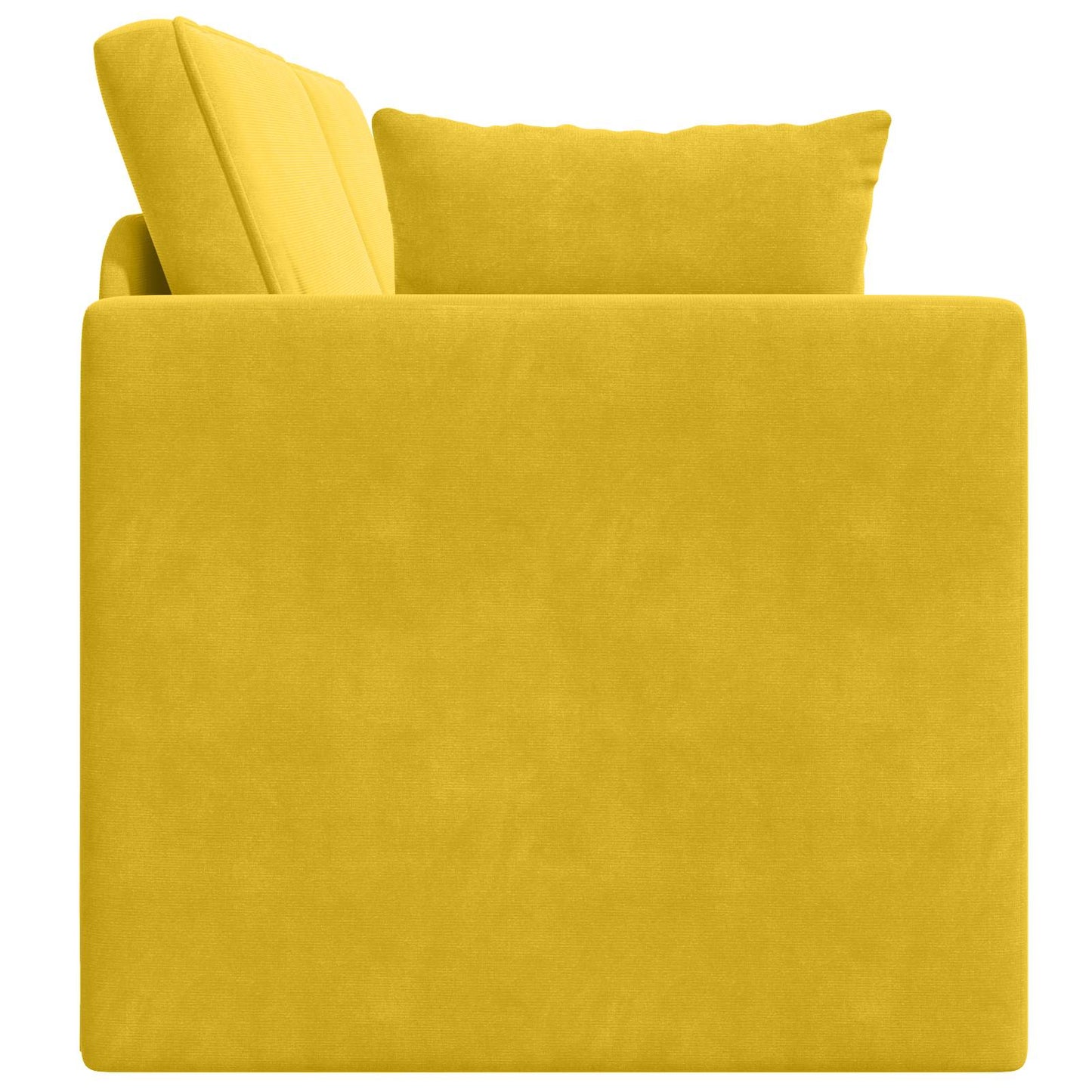 vidaXL Boden-Sofa-Bett 200cm Gelb Samt