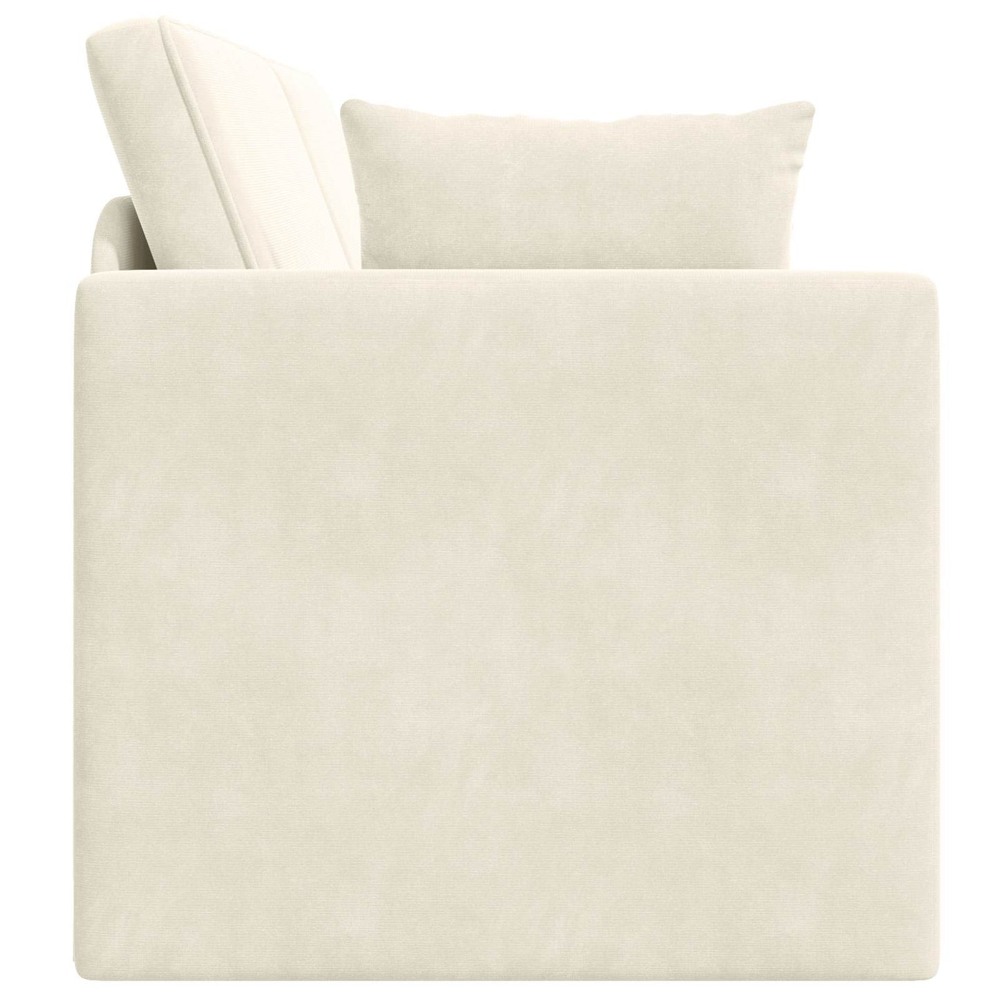 vidaXL Boden-Sofa-Bett 200cm Creme Samt