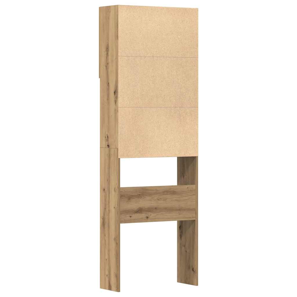 Waschmaschinenschrank Artisan-Eiche 64x24x190 cm Holzwerkstoff