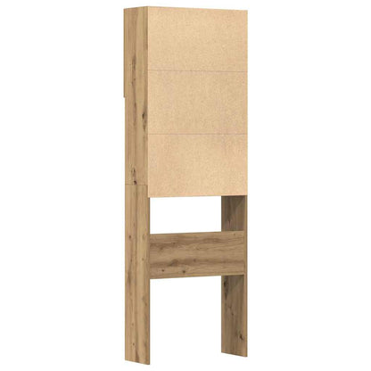 Waschmaschinenschrank Artisan-Eiche 64x24x190 cm Holzwerkstoff