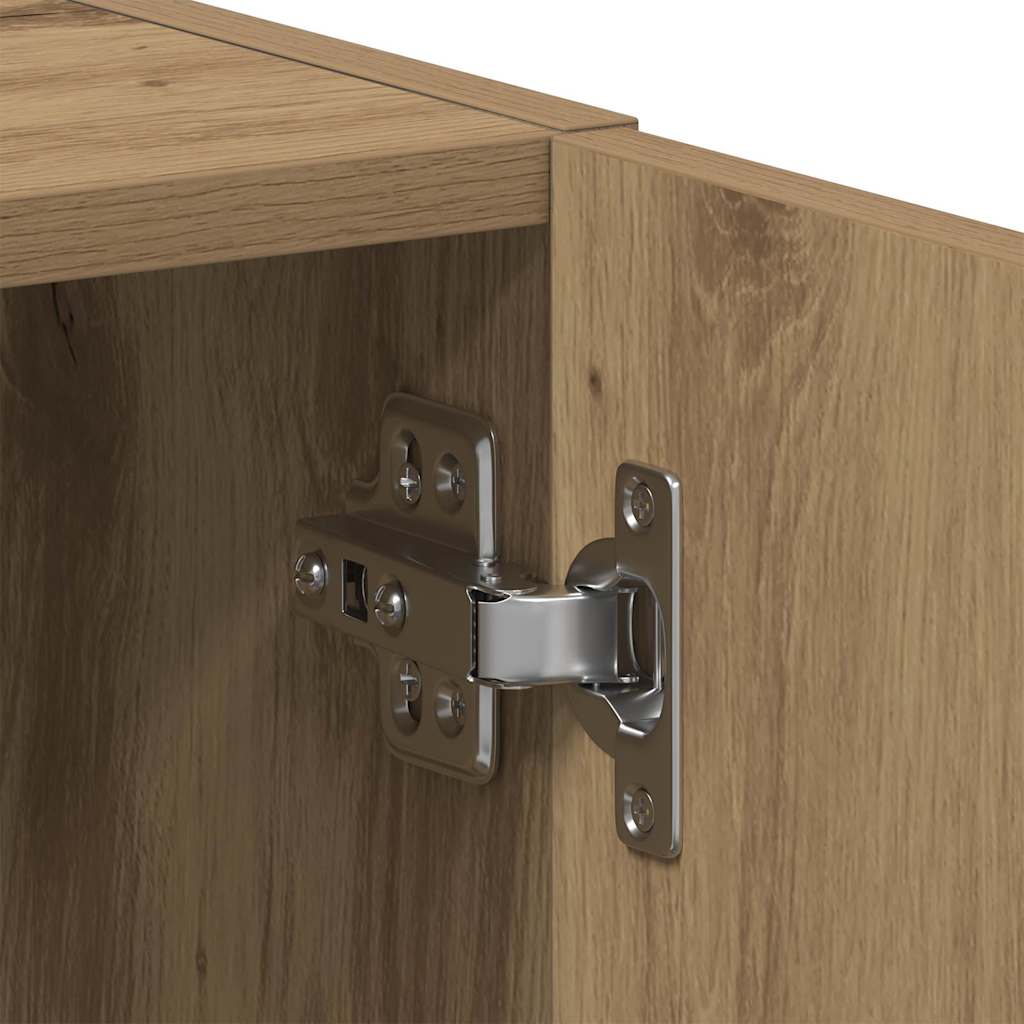 Waschmaschinenschrank Artisan-Eiche 64x24x190 cm Holzwerkstoff