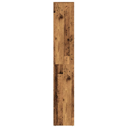 vidaXL Meuble de salle de bain aspect bois de récupération 30x30x183,5 cm Bois d'ingénierie