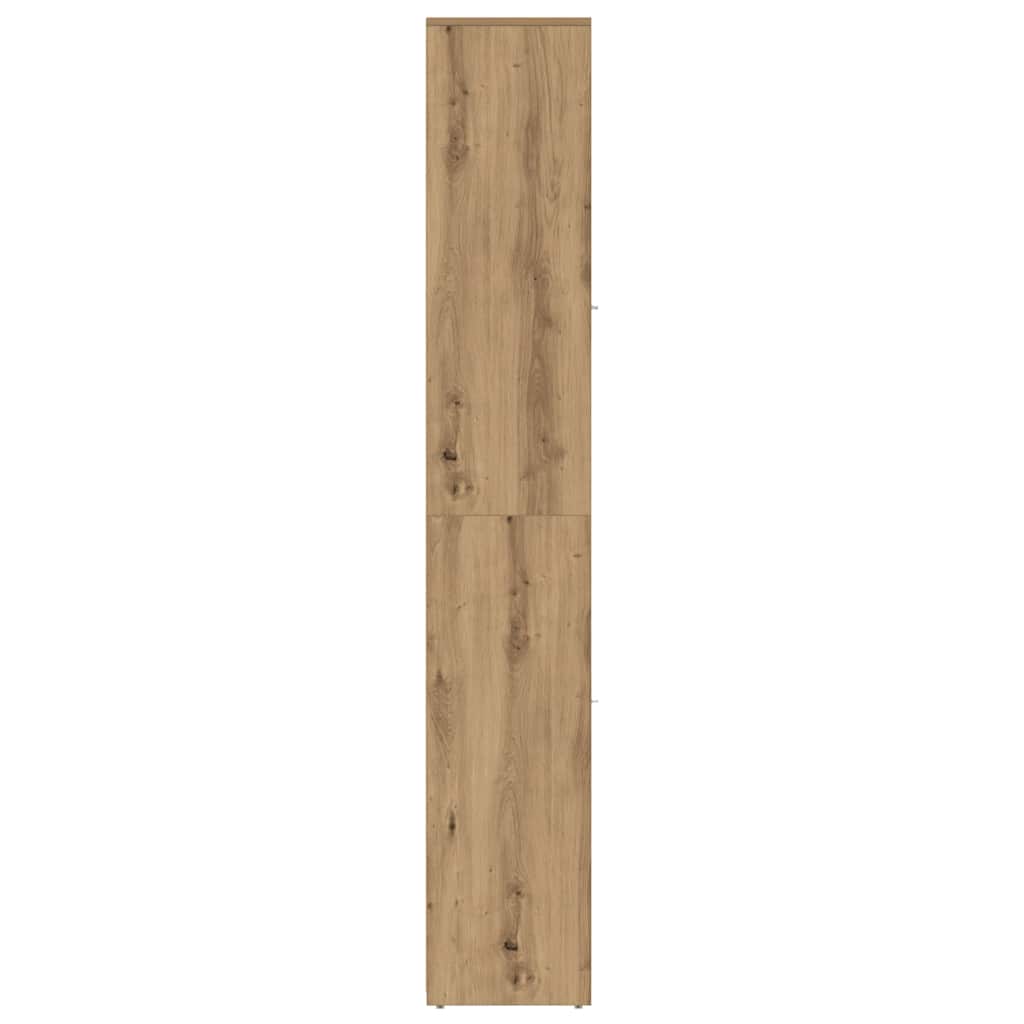 vidaXL Badschrank Artisan-Eiche 30x30x183,5 cm Holzwerkstoff