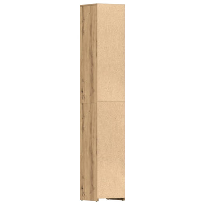 vidaXL Badschrank Artisan-Eiche 30x30x183,5 cm Holzwerkstoff