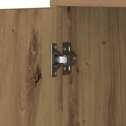 vidaXL Badschrank Artisan-Eiche 30x30x183,5 cm Holzwerkstoff