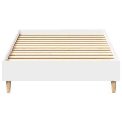 vidaXL Bettgestell ohne Matratze Weiß 100x200 cm Holzwerkstoff