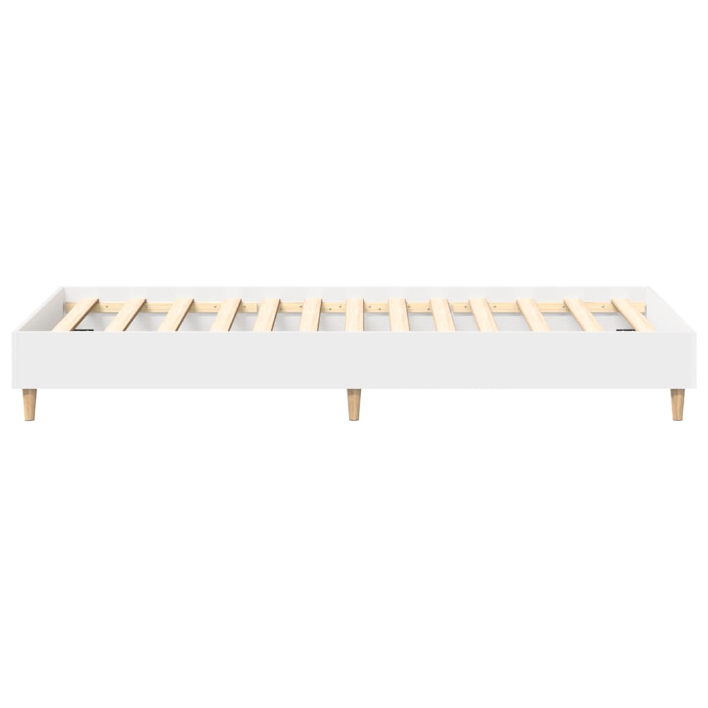 vidaXL Bettgestell ohne Matratze Weiß 100x200 cm Holzwerkstoff