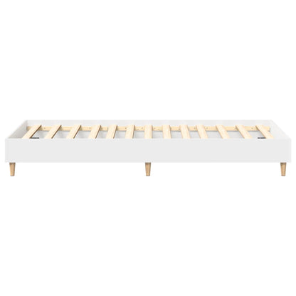 vidaXL Bettgestell ohne Matratze Weiß 100x200 cm Holzwerkstoff