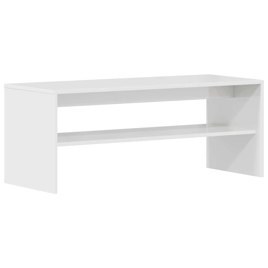 vidaXL TV-Schrank Hochglanz-Weiß 100x40x40 cm Holzwerkstoff