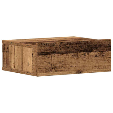 vidaXL Hängender Nachttisch Altholz-Optik 40x32x15 cm Holzwerkstoff