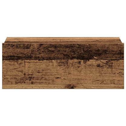 vidaXL Hängender Nachttisch Altholz-Optik 40x32x15 cm Holzwerkstoff