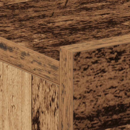vidaXL Hängender Nachttisch Altholz-Optik 40x32x15 cm Holzwerkstoff