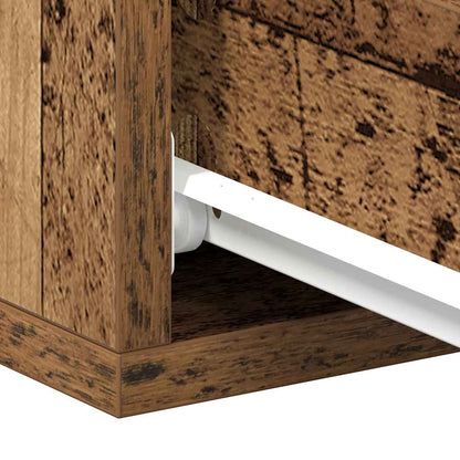 vidaXL Hängender Nachttisch Altholz-Optik 40x32x15 cm Holzwerkstoff