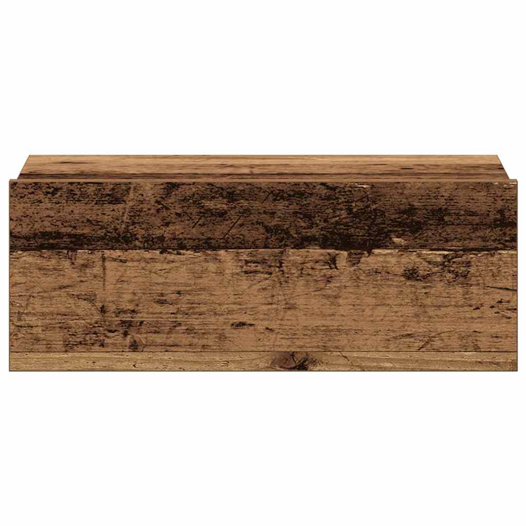 vidaXL Hängende Nachttische 2 Stk. Altholz-Optik 40x32x15 cm