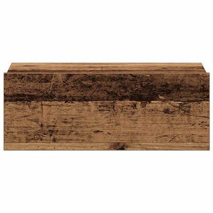 vidaXL Hängende Nachttische 2 Stk. Altholz-Optik 40x32x15 cm