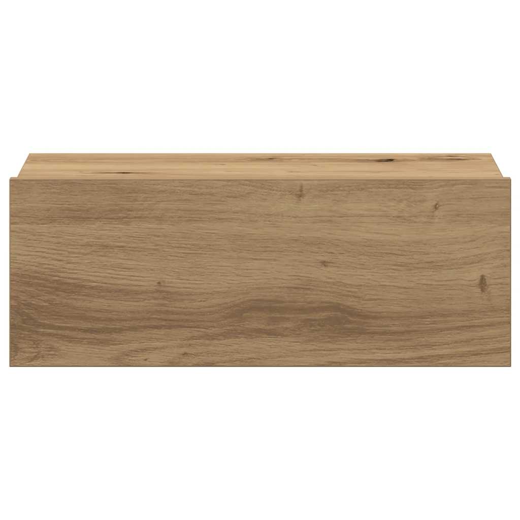 vidaXL Nachttisch Hängend Artisan-Eiche 40x32x15 cm Holzwerkstoff