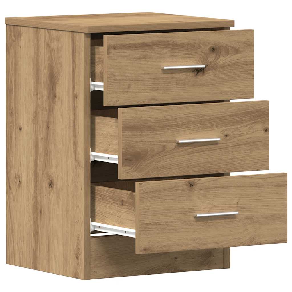 vidaXL Nachttisch Artisan-Eiche 38x35x55 cm Holzwerkstoff