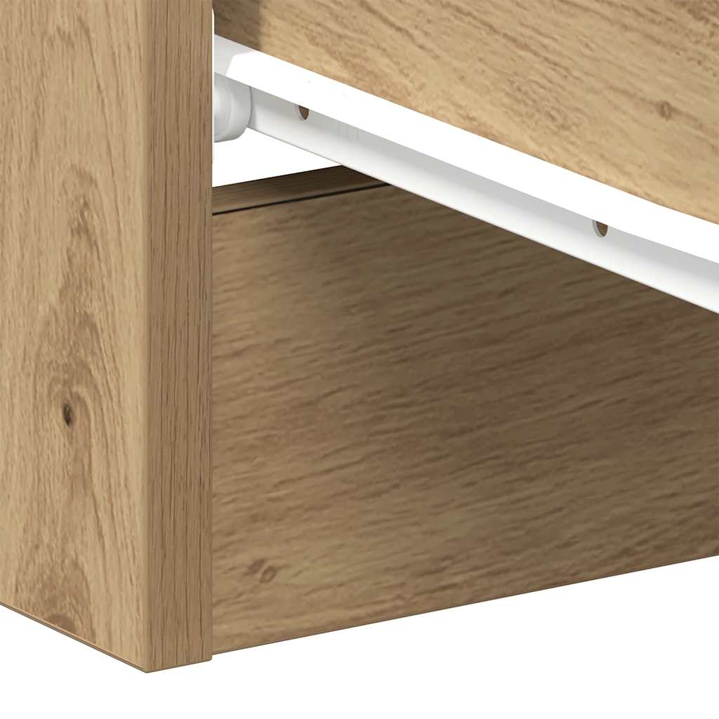 vidaXL Nachttisch Artisan-Eiche 38x35x55 cm Holzwerkstoff