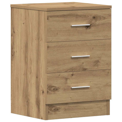 vidaXL Nachttische 2 Stk. Artisan-Eiche 38x35x55 cm Holzwerkstoff