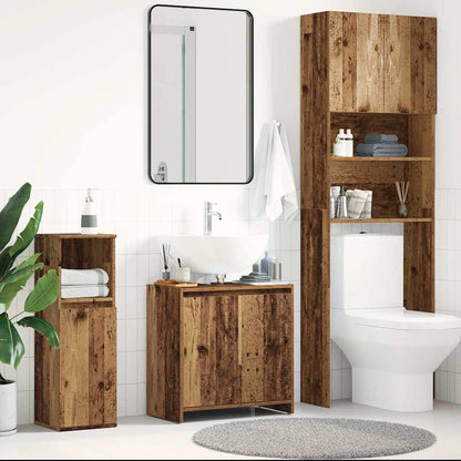 vidaXL Waschbeckenunterschrank Altholz-Optik 60x33x60 cm Holzwerkstoff