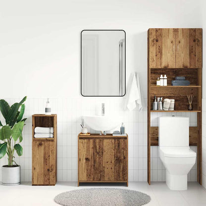vidaXL Waschbeckenunterschrank Altholz-Optik 60x33x60 cm Holzwerkstoff